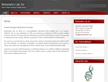 Tablet Screenshot of biogeneticslab.com